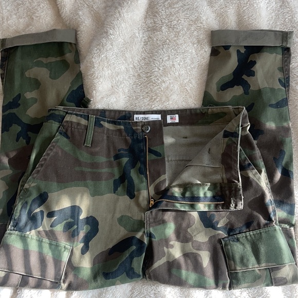 RE/DONE CAMO CARGO PANTS - Picture 2 of 8